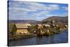 Peru, Uros Islands. The floating reed islands of Lake Titicaca.-Kymri Wilt-Stretched Canvas