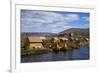 Peru, Uros Islands. The floating reed islands of Lake Titicaca.-Kymri Wilt-Framed Photographic Print