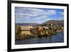 Peru, Uros Islands. The floating reed islands of Lake Titicaca.-Kymri Wilt-Framed Photographic Print