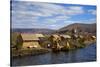 Peru, Uros Islands. The floating reed islands of Lake Titicaca.-Kymri Wilt-Stretched Canvas