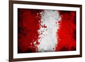 Peruan Flag-igor stevanovic-Framed Art Print