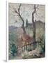 Perugia, Umbria, 1894 (Oil on Board)-Konstantin Andreevic Somov-Framed Giclee Print