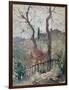 Perugia, Umbria, 1894 (Oil on Board)-Konstantin Andreevic Somov-Framed Giclee Print