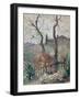 Perugia, Umbria, 1894 (Oil on Board)-Konstantin Andreevic Somov-Framed Giclee Print