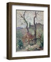 Perugia, Umbria, 1894 (Oil on Board)-Konstantin Andreevic Somov-Framed Premium Giclee Print