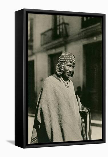 Peruvian Indian Man in Hat-null-Framed Stretched Canvas