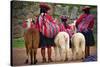 Peruvian Indios with Lamas-null-Stretched Canvas