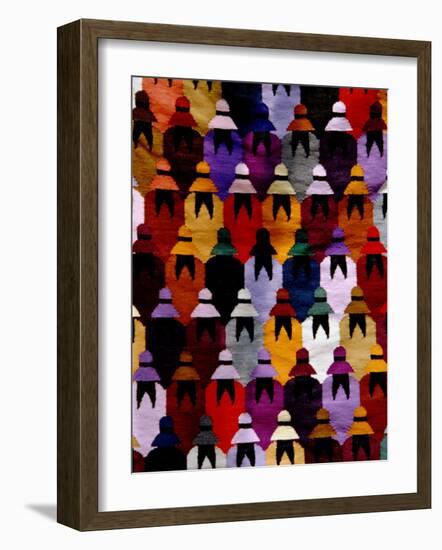 Peruvian Rug and Native Woman in Hat, Aguas Calientes, Peru-Cindy Miller Hopkins-Framed Photographic Print