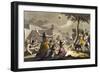 Peruvian Terrified During Lunar Eclipse, Colour Engraving-Gallo Gallina-Framed Giclee Print