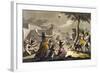 Peruvian Terrified During Lunar Eclipse, Colour Engraving-Gallo Gallina-Framed Giclee Print