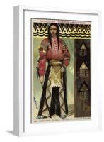 Peruvian Warrior Chief, 14th Century-null-Framed Giclee Print