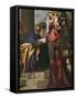 Pesaro Madonna (Pala Pesaro)-Titian (Tiziano Vecelli)-Framed Stretched Canvas