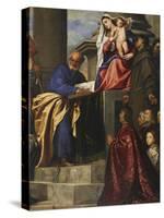 Pesaro Madonna (Pala Pesaro)-Titian (Tiziano Vecelli)-Stretched Canvas