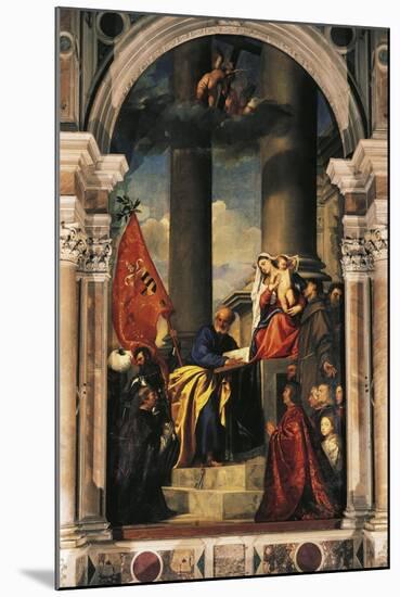 Pesaro Madonna-Titian (Tiziano Vecelli)-Mounted Giclee Print