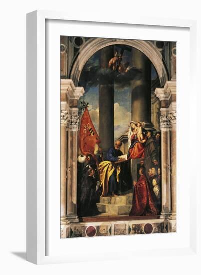 Pesaro Madonna-Titian (Tiziano Vecelli)-Framed Giclee Print