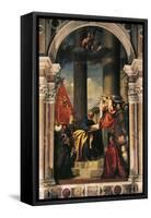 Pesaro Madonna-Titian (Tiziano Vecelli)-Framed Stretched Canvas