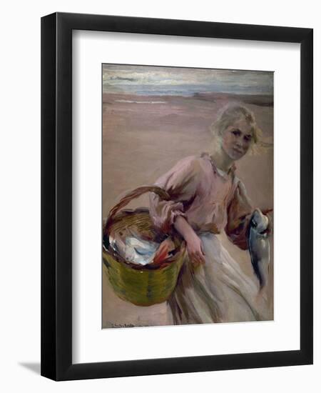 Pescadora Valenciana, 1900-Joaquín Sorolla y Bastida-Framed Giclee Print