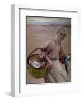 Pescadora Valenciana, 1900-Joaquín Sorolla y Bastida-Framed Giclee Print