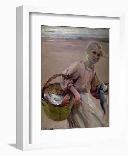 Pescadora Valenciana, 1900-Joaquín Sorolla y Bastida-Framed Giclee Print