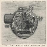 Bushnell's "Turtle" the First Submersible Craft to be Used in Action Attacking a British Ship-Pesce-Mounted Photographic Print
