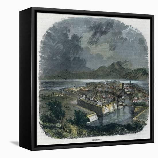 Peschiera Del Garda, Italy, C1875-null-Framed Stretched Canvas