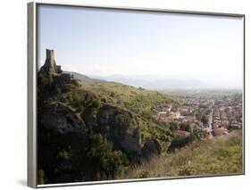 Pescina's Tower, View of Pescina, Abruzzi, Italy, Europe-Oliviero Olivieri-Framed Photographic Print
