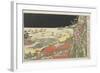 Pesrpective Print: Battle Scene at Ichinotani, Late 18th-Early 19th Century-Utagawa Toyokuni-Framed Giclee Print