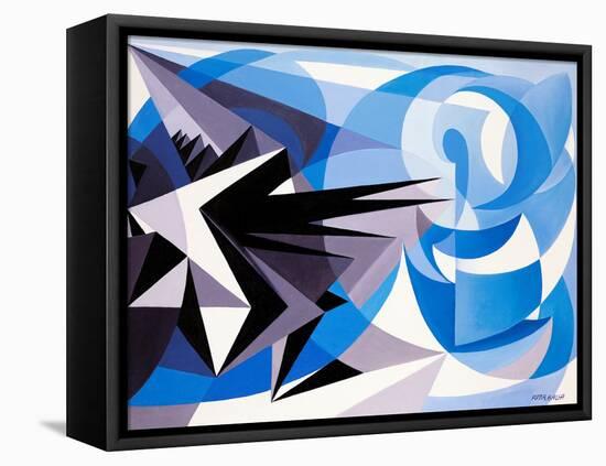 Pessimism and Optimism-Giacomo Balla-Framed Stretched Canvas