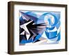 Pessimism and Optimism-Giacomo Balla-Framed Premium Giclee Print