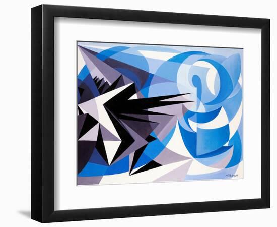 Pessimism and Optimism-Giacomo Balla-Framed Premium Giclee Print