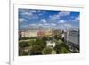 Pest, Belvaros, St. Stephen's Basilica, Erzsebet Square and the Town from the Panoramic Wheel-Massimo Borchi-Framed Photographic Print