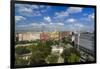 Pest, Belvaros, St. Stephen's Basilica, Erzsebet Square and the Town from the Panoramic Wheel-Massimo Borchi-Framed Photographic Print