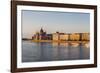 Pest, the River Danube and the Hungarian Parliament Building-Massimo Borchi-Framed Photographic Print