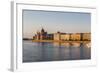 Pest, the River Danube and the Hungarian Parliament Building-Massimo Borchi-Framed Photographic Print