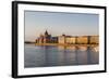 Pest, the River Danube and the Hungarian Parliament Building-Massimo Borchi-Framed Photographic Print