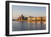 Pest, the River Danube and the Hungarian Parliament Building-Massimo Borchi-Framed Photographic Print