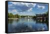 Pest, Varosliget (City Park), the Lake-Massimo Borchi-Framed Stretched Canvas