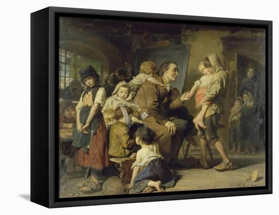 Pestalozzi Bei Den Waisenkindern in Stans, 1879-Konrad Grob-Framed Stretched Canvas