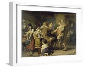 Pestalozzi Bei Den Waisenkindern in Stans, 1879-Konrad Grob-Framed Giclee Print