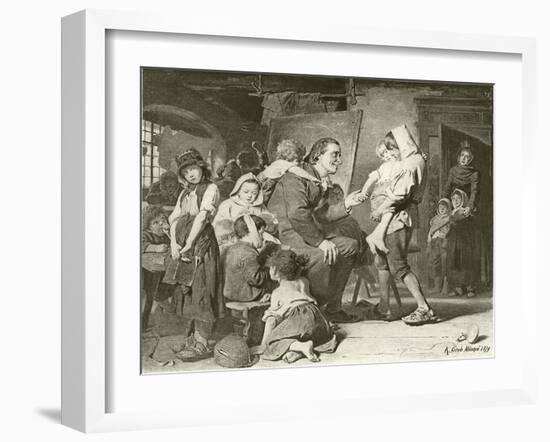 Pestalozzi, the Children's Friend-Konrad Grob-Framed Giclee Print