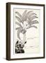 Pestonjee Bomonjee Sitting in His Palm-Tree and Watching the Rhinoceros Strorks Bathing-Rudyard Kipling-Framed Giclee Print