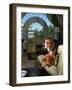 Pet Beagles of President Lyndon B. Johnson, Sitting Together in White House Sitting Room-Francis Miller-Framed Photographic Print