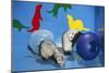 Pet Ferrets in Play Area-null-Mounted Premium Photographic Print