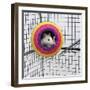 Pet Rat in Toy in Cage-null-Framed Photographic Print