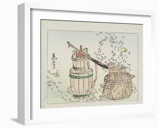 Petals Caught in a Twister-Shibata Zeshin-Framed Giclee Print