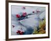 Petals Floating Downstream-Mary Smith-Framed Giclee Print