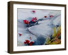 Petals Floating Downstream-Mary Smith-Framed Giclee Print