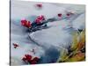 Petals Floating Downstream-Mary Smith-Stretched Canvas