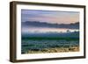 Petaluma Farm Land and First Light, Sonoma, San Francisco Bay Area-Vincent James-Framed Photographic Print