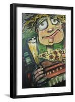 Pete Pilsner Pizza-Tim Nyberg-Framed Giclee Print